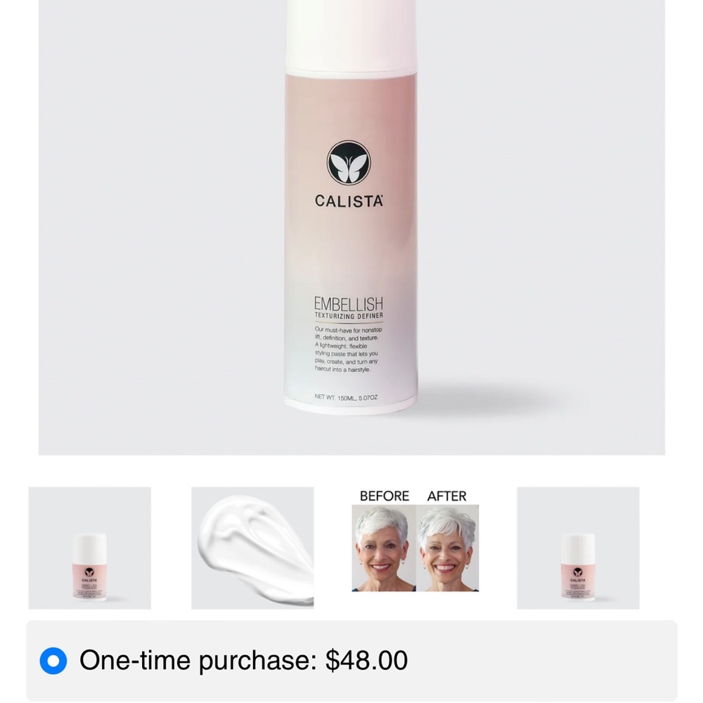 CALISTA EMBELLISH TEXTURIZING DEFINER. NEW